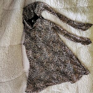 Leopard Print Robbie Bee Trapeze Dress